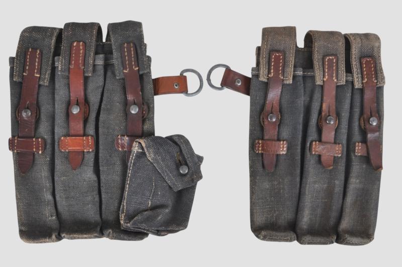 WW2 German MP40 Pouch Pair 1943