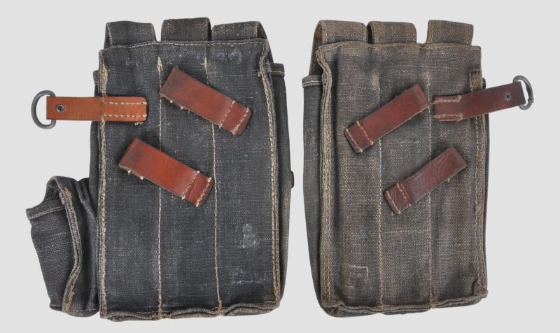 WW2 German MP40 Pouch Pair 1943