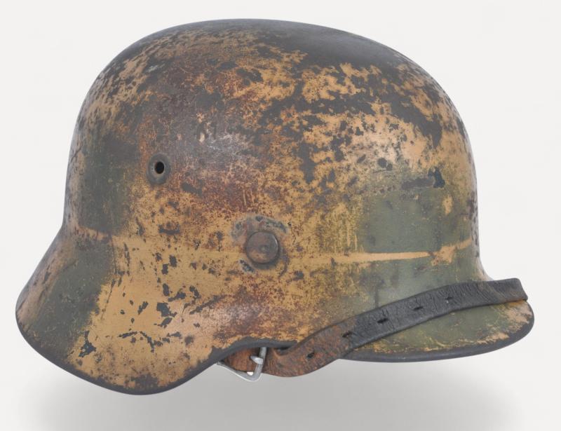 WW2 German M40 Luftwaffe Ex-Wire Italian Camouflage Helmet