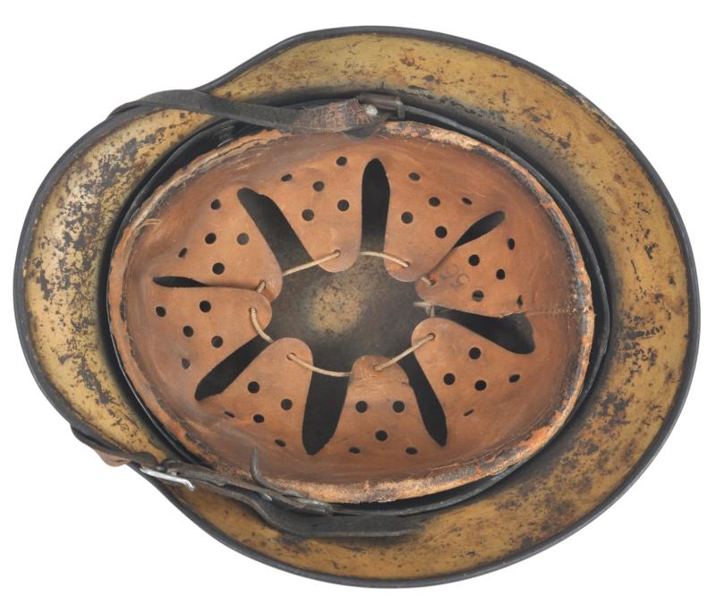 WW2 German M40 Luftwaffe Ex-Wire Italian Camouflage Helmet