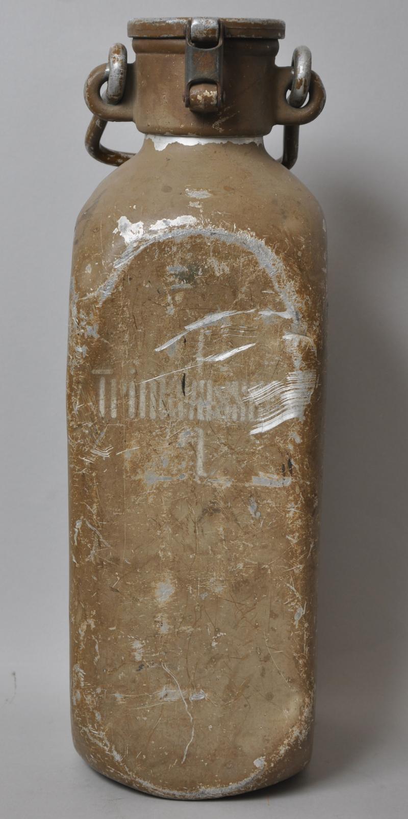 WW2 German Luftwaffe 'Trinkwasser' Canister In Tan Camouflage