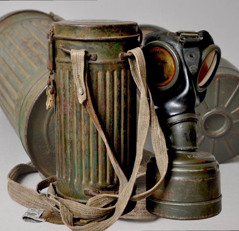 個人装備 ww2 Deutsche Gasmaske Old New German Dfh.B Wehrmacht Issued Headphones