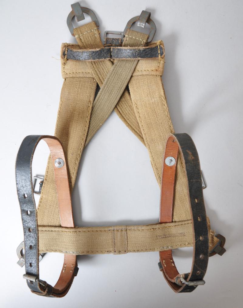 WW2 German Webbing & Leather Strapped A Frame