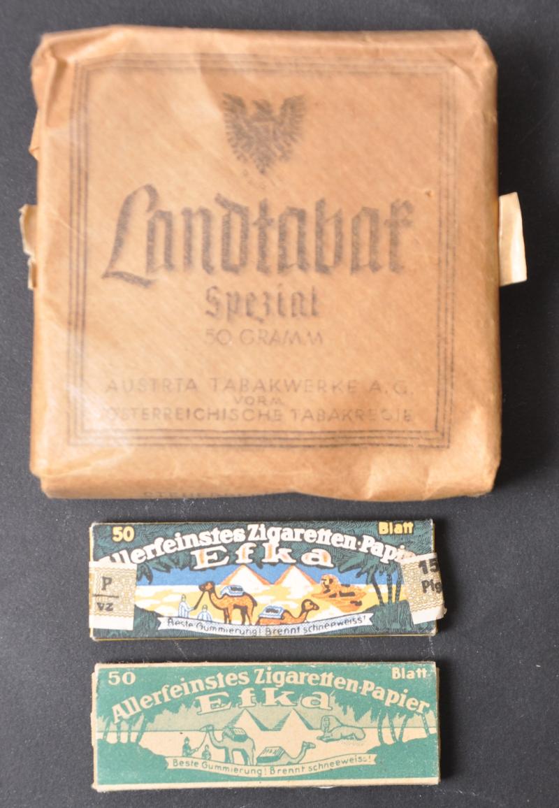 WW2 German Efka Cigarette Papers & 'Landtabak'