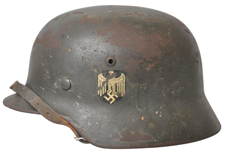 WW2 German M35 Single Decal Helmet