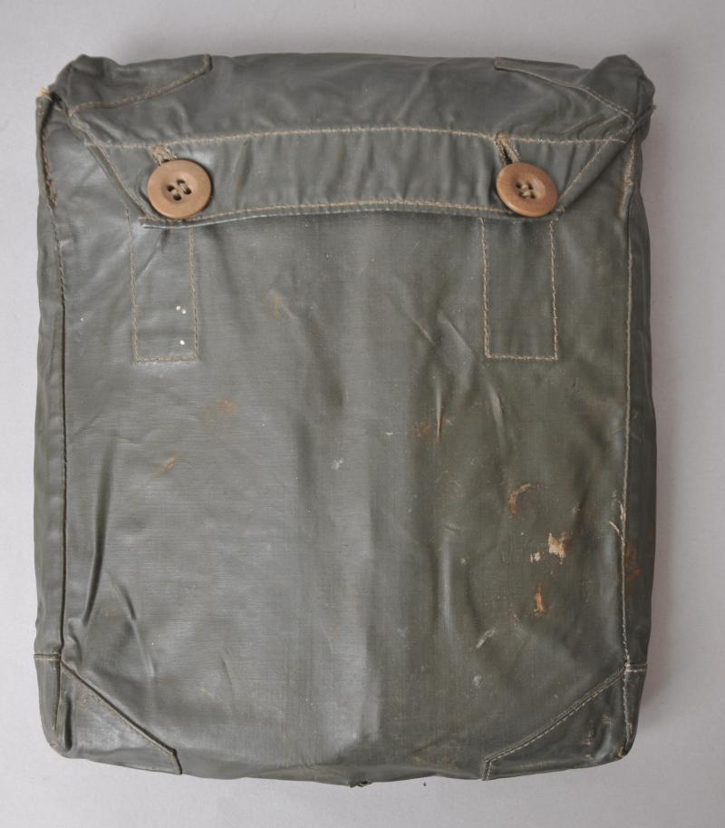 WW2 German Green Rubberised Gas Cape Bag