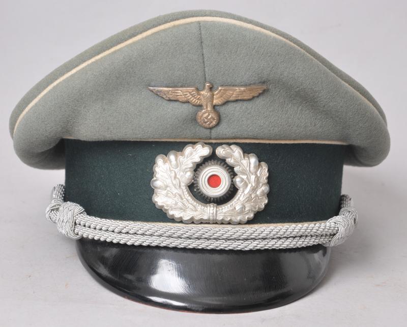 WW2 German Infantry Officers Visor Cap