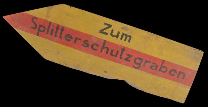 WW2 German Trench Shelter Sign