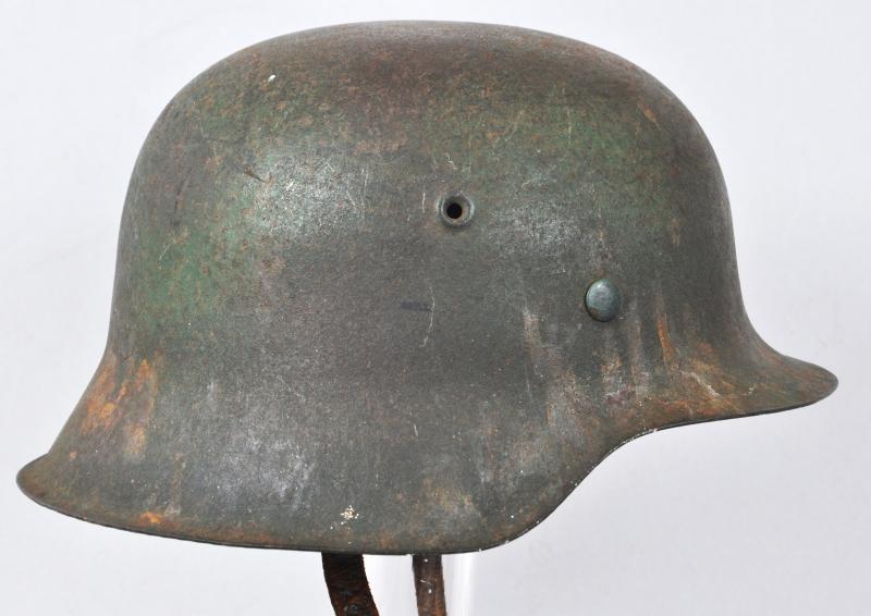 WW2 German Named M42 Army/Waffen SS Camouflage Helmet