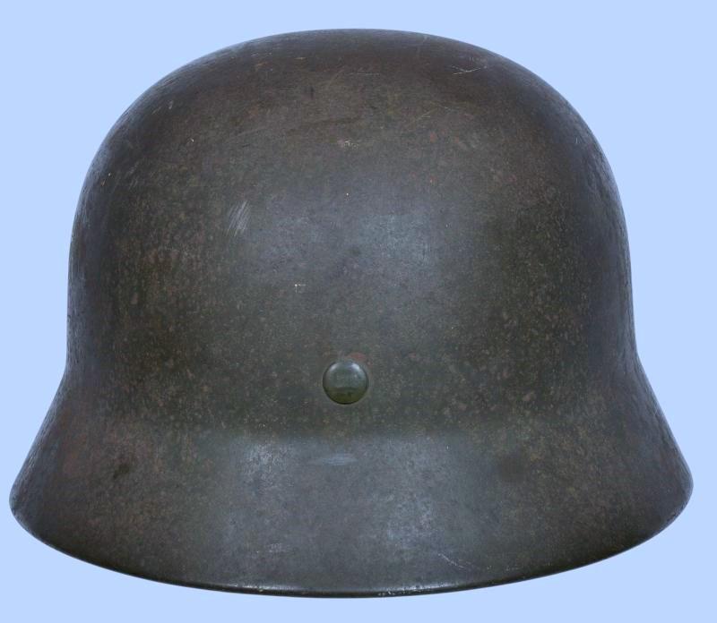 WW2 German M35 Army Double Decal Combat Helmet - Hauptmann Named