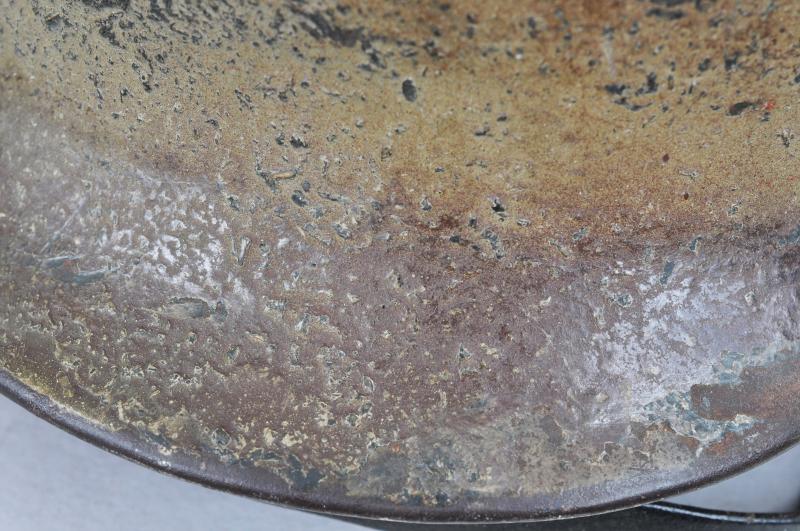 WW2 German Army M35 Sawdust/Woodchip Normandy Camouflage Helmet