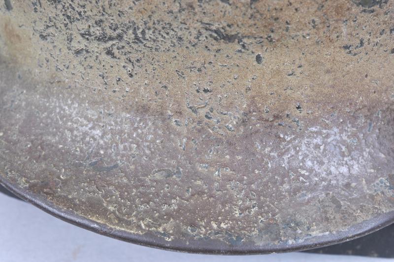 WW2 German Army M35 Sawdust/Woodchip Normandy Camouflage Helmet