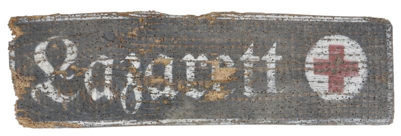 WW2 German 'Lazarett' ( Field Hospital )  Sign