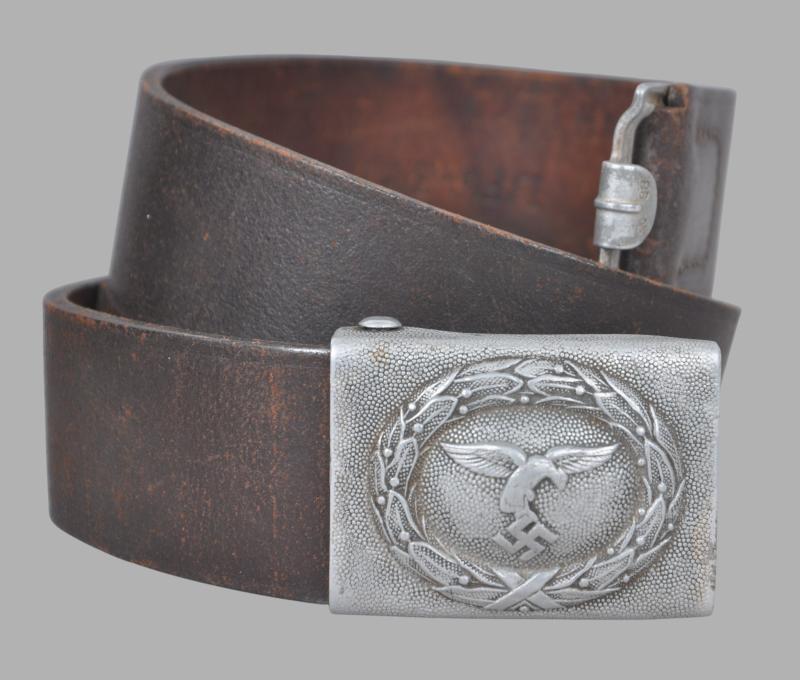 WW2 German 'Drooptail Eagle' LBA & Unit Marked Luftwaffe Belt & Buckle 1936