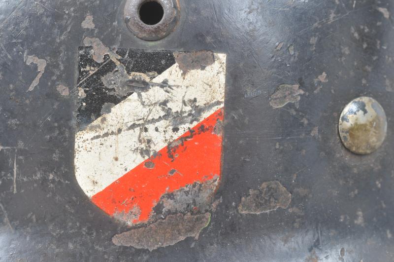 WW2 German Luftwaffe Double Decal M35 Combat Helmet With Luft.Signals Unit Markings