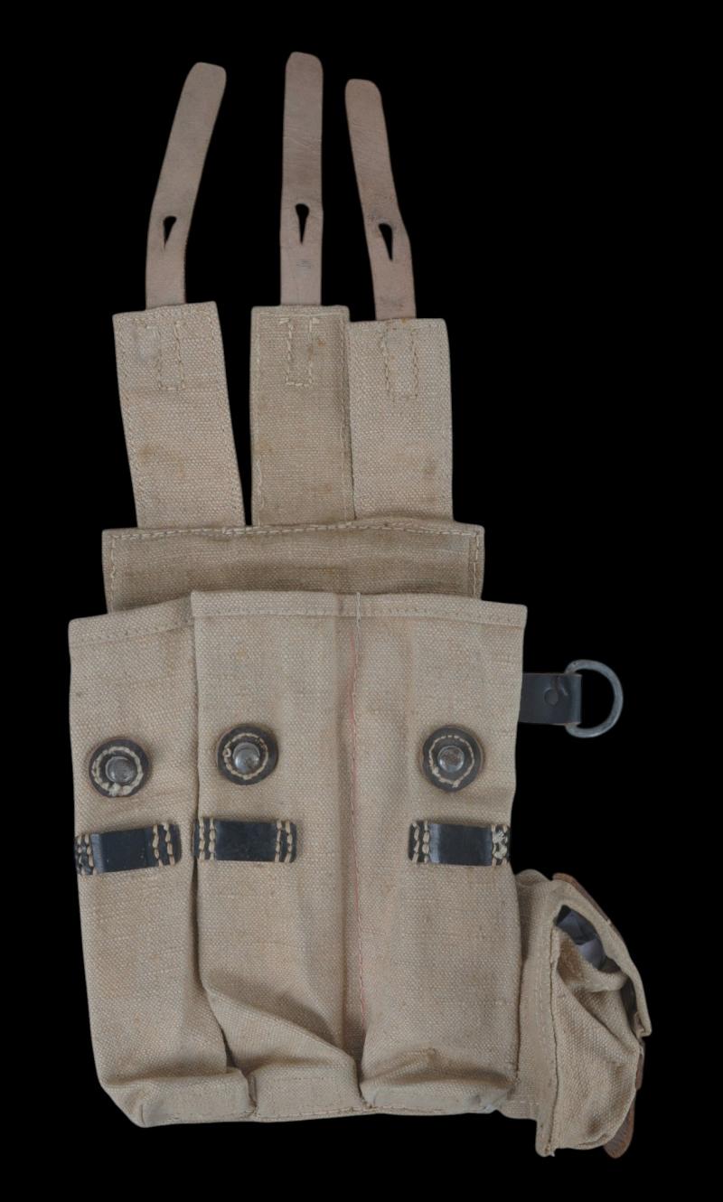 WW2 German MP40 Magazine Pouch With Loading Tool Pouch 1943