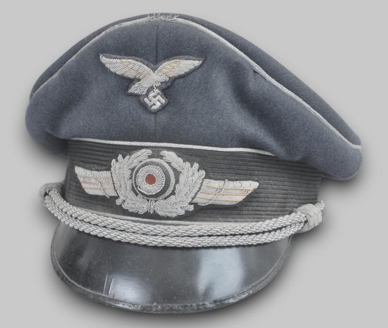 WW2 German 'Double Erel' Luftwaffe Officers Cap