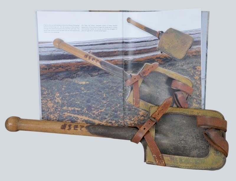WW2 German Camouflage Straight Entrenching Tool