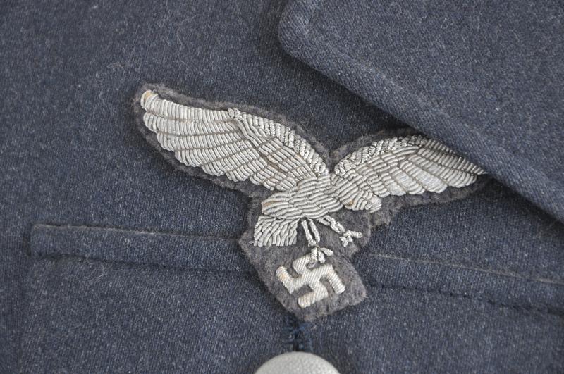 WW2 German Luftwaffe Aircrew/Paratrooper Four Pocket Officers Tunic - Officer Named & 1940 Dated