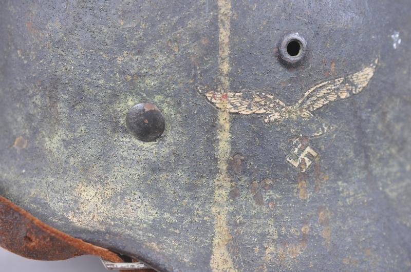 WW2 German Camouflage M40 Single Decal Luftwaffe Ground Combat Helmet