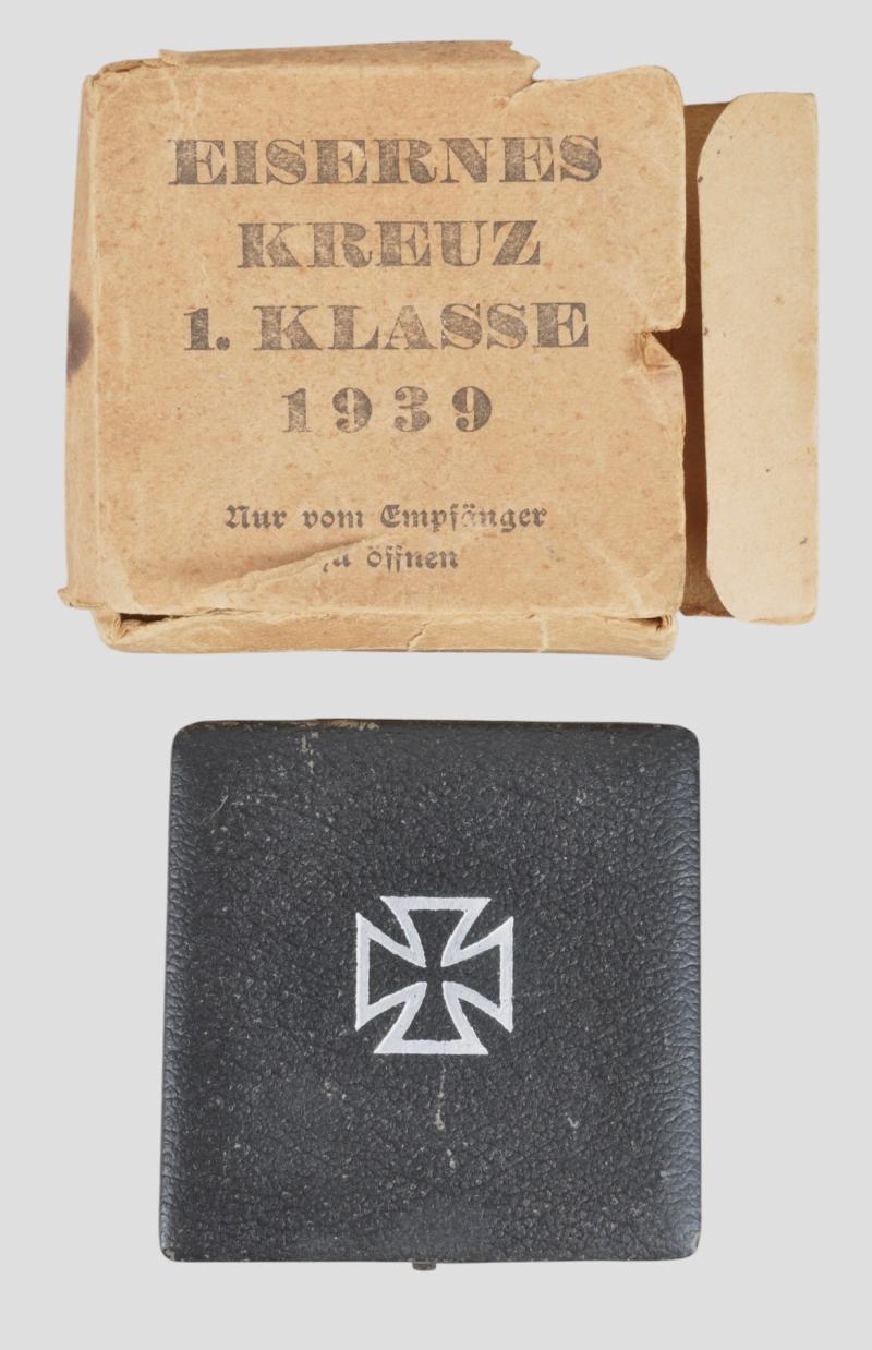 WW2 German Boxed Iron Cross First Class With Card Packaging